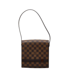 ルイ ヴィトン ダミエ トライベッカ ミニ ショルダーバッグ N51162 ブラウン PVC レザー レディース LOUIS VUITTON 【中古】
