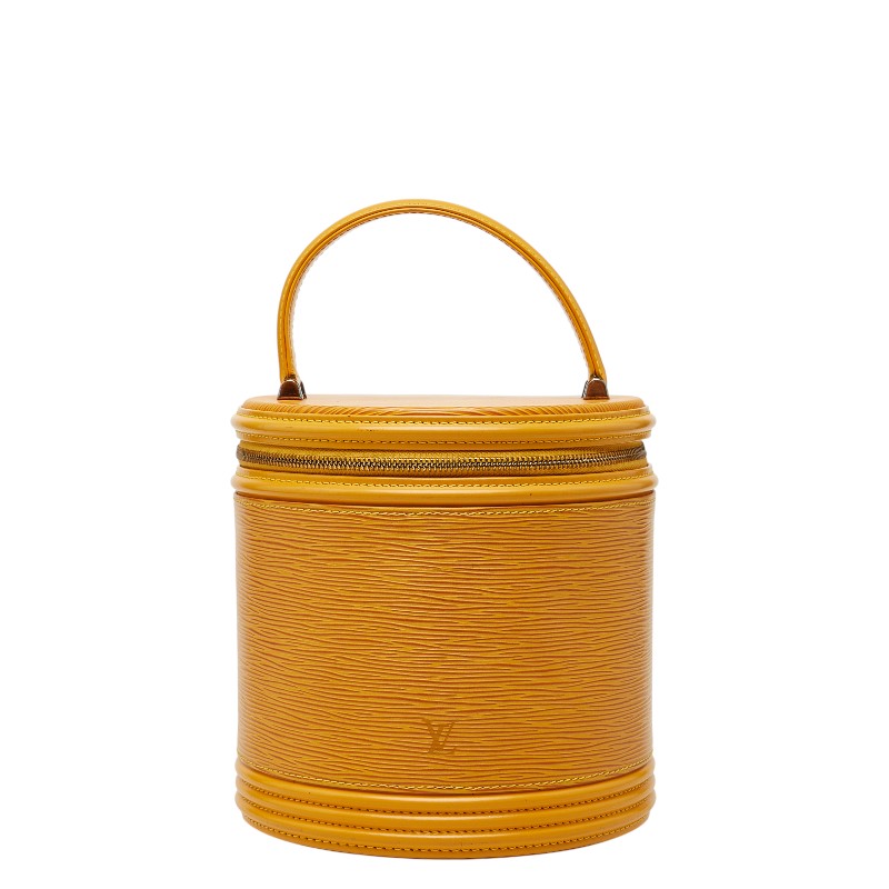 ルイ ヴィトン エピ カンヌ ハンドバッグ バニティバッグ M48039 タッシリイエロー レザー レディース LOUIS VUITTON 【中古】
