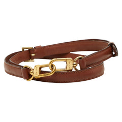 ルイ ヴィトン ショルダーストラップ ブラウン レザー レディース LOUIS VUITTON 【中古】