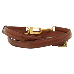ルイ ヴィトン ショルダーストラップ ブラウン レザー レディース LOUIS VUITTON 【中古】