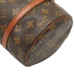 ルイ ヴィトン モノグラム パピヨン26 ハンドバッグ M51366 ブラウン PVC レザー レディース LOUIS VUITTON 【中古】