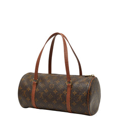 ルイ ヴィトン モノグラム パピヨン30 ハンドバッグ M51365 ブラウン PVC レザー レディース LOUIS VUITTON 【中古】