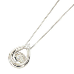 Pt900 プラチナ Pt850 プラチナ ダイヤ0.23ct ペンダント ネックレス レディース 【中古】