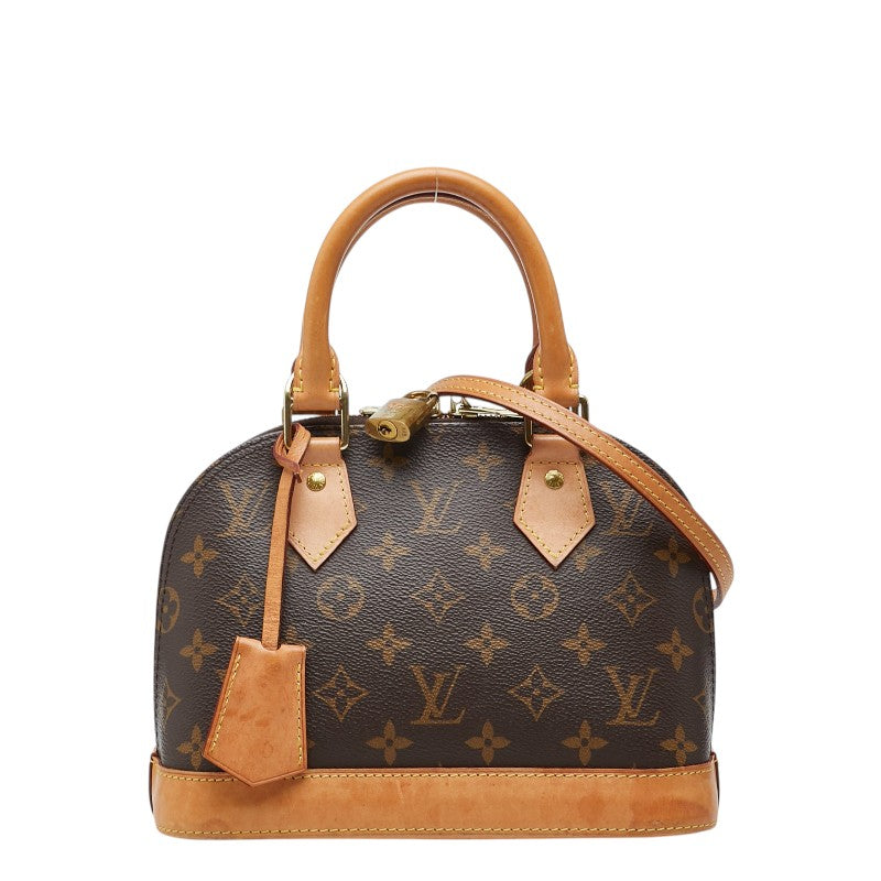 ルイ ヴィトン モノグラム アルマBB ハンドバッグ ショルダーバッグ 2WAY M53152 ブラウン PVC レザー レディース LOUIS VUITTON 【中古】