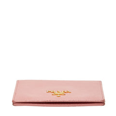 プラダ カードケース パスケース ピンク サフィアーノレザー レディース PRADA 【中古】