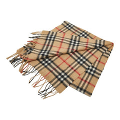 バーバリー ノバチェック マフラー ベージュ カシミヤ レディース BURBERRY 【中古】