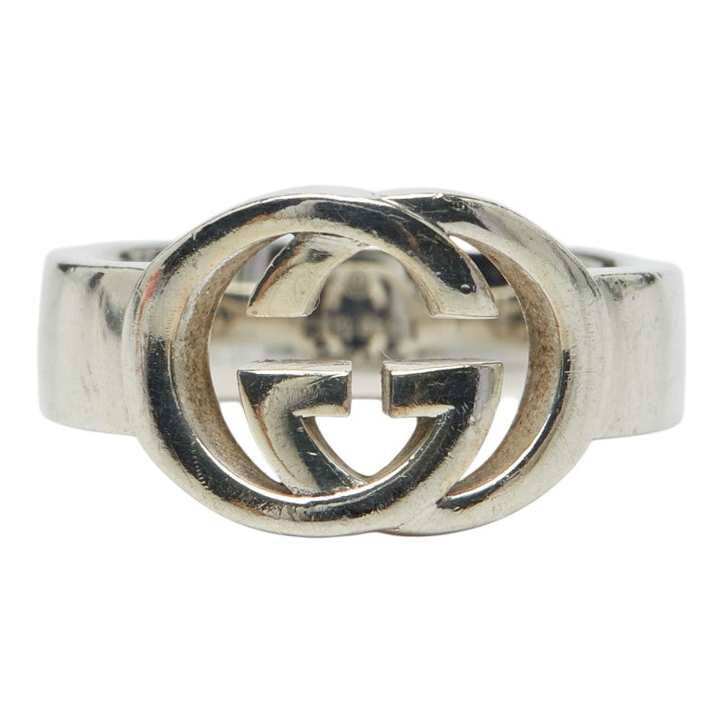 グッチ インターロッキングG リング 指輪 #9 SV925 シルバー レディース GUCCI 【中古】