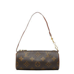 ルイ ヴィトン モノグラム パピヨン 付属品 ミニハンドバッグ ミニポーチ ブラウン PVC レザー レディース LOUIS VUITTON 【中古】