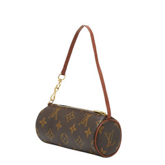 ルイ ヴィトン モノグラム パピヨン 付属品 ミニハンドバッグ ミニポーチ ブラウン PVC レザー レディース LOUIS VUITTON 【中古】