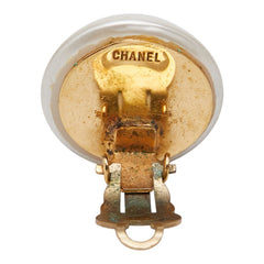 シャネル ココマーク イヤリング ホワイト ゴールド フェイクパール メッキ レディース CHANEL 【中古】