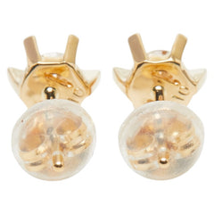K18YG イエローゴールド ダイヤ0.30ct スタッドピアス ピアス レディース 【中古】