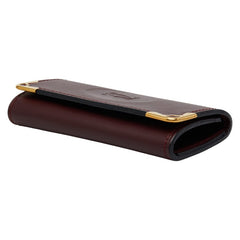 カルティエ マストライン キーケース 4連 ワインレッド ボルドー レザー レディース CARTIER 【中古】