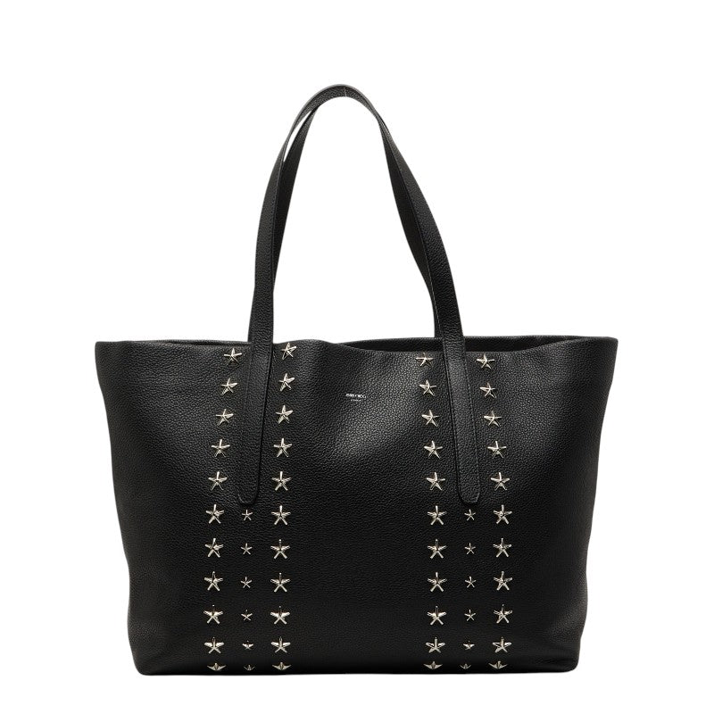 ジミーチュウ スタースタッズ ピムリコ トートバッグ ブラック レザー レディース JIMMY CHOO 【中古】
