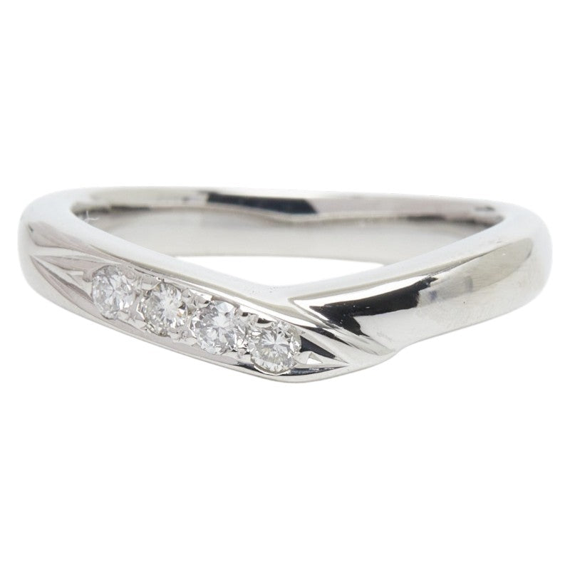Pt900 プラチナ ダイヤ0.13ct リング 指輪 レディース 7号 【中古】