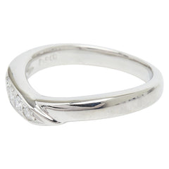 Pt900 プラチナ ダイヤ0.13ct リング 指輪 レディース 7号 【中古】