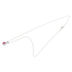 Pt900 プラチナ Pt850 プラチナ ルビー0.92ct ダイヤ0.28ct ペンダント ネックレス レディース 【中古】