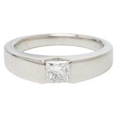 Pt900 プラチナ ダイヤ0.50ct リング 指輪 レディース 11.5号 【中古】