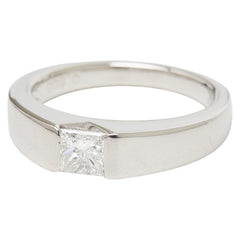 Pt900 プラチナ ダイヤ0.50ct リング 指輪 レディース 11.5号 【中古】