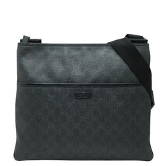 グッチ GGスプリーム 斜め掛け ショルダーバッグ 162904 ブラック PVC メンズ GUCCI 【中古】