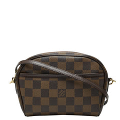ルイ ヴィトン ダミエ ポシェット イパネマ　 斜め掛け ショルダーバッグ N51296 ブラウン PVC レザー レディース LOUIS VUITTON 【中古】