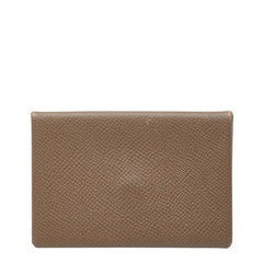 エルメス カルヴィ カードケース パスケース エトゥープ グレージュ ヴォーエプソン レディース HERMES 【中古】
