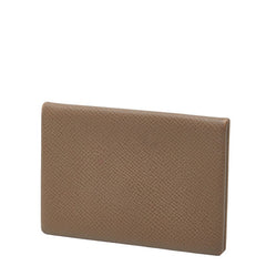 エルメス カルヴィ カードケース パスケース エトゥープ グレージュ ヴォーエプソン レディース HERMES 【中古】