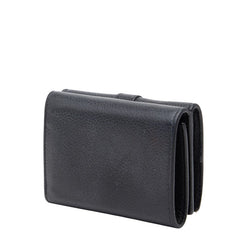 サンローラン YSLロゴ オリガミ タイニーウォレット 三つ折り財布 620287 ブラック レザー レディース SAINT LAURENT 【中古】