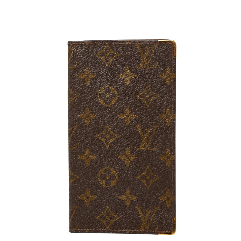 ルイ ヴィトン モノグラム 札入れ 長財布 ブラウン PVC メンズ LOUIS VUITTON 【中古】