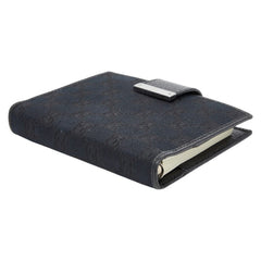 グッチ GGキャンバス - 手帳 手帳カバー 115240 ブラック キャンバス レザー レディース GUCCI 【中古】
