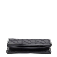ヴァレンティノ トワル イコノグラフ カードケース パスケース ブラック ナイロン レザー メンズ VALENTINO 中古