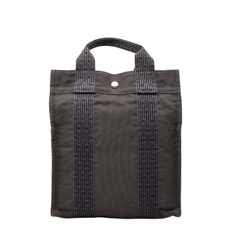 エルメス エールライン アド リュック バックパック ブラック キャンバス レディース HERMES 【中古】