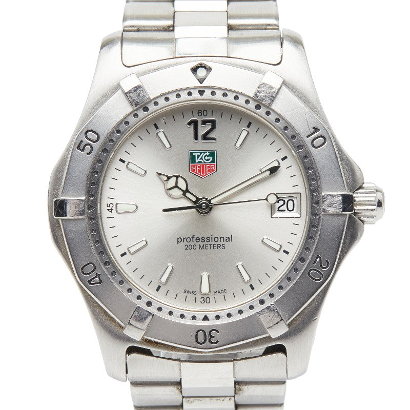 タグホイヤー プロフェッショナル 200 腕時計 WK1112-1 クオーツ シルバー文字盤 ステンレススチール メンズ TAG HEUER 【中古】