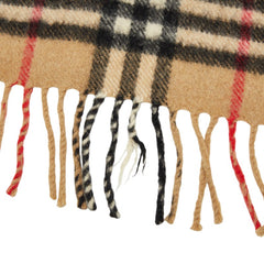 バーバリー ノバチェック マフラー ベージュ マルチカラー カシミヤ レディース BURBERRY 中古