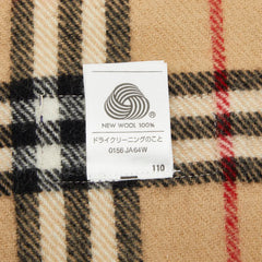 バーバリー ノバチェック マフラー ベージュ マルチカラー ウール レディース BURBERRY 【中古】