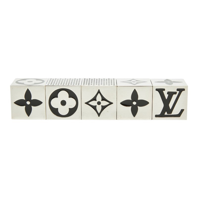 ルイ ヴィトン キューブゲーム マグネット ダイス サイコロ 置物 M99454 シルバー メタル ユニセックス LOUIS VUITTON 【中古】