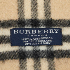 バーバリー ノバチェック マフラー ベージュ マルチカラー ウール レディース BURBERRY 【中古】