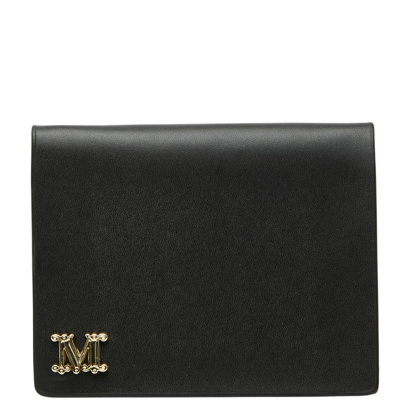 マックスマーラ ノベルティ カードケース ブラック レザー レディース MAX MARA 中古