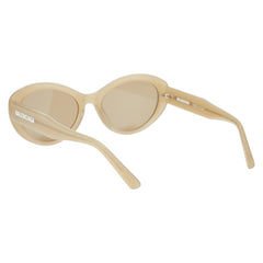 バレンシアガ ロゴ サングラス BB0446S グレージュ プラスチック レディース BALENCIAGA 【中古】