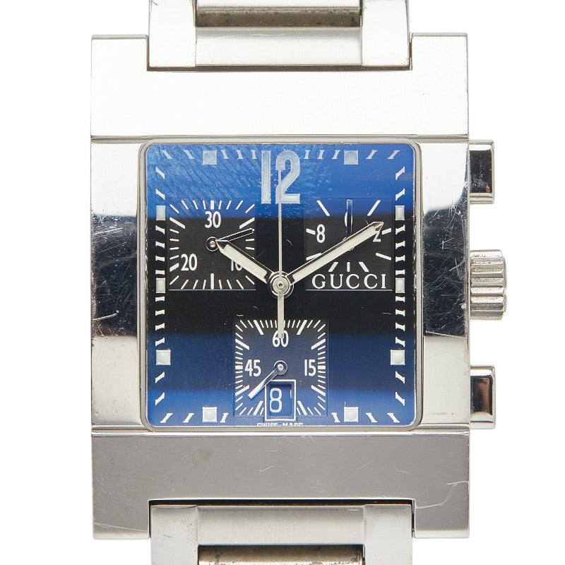 グッチ 腕時計 7700 クオーツ ブルー文字盤 ステンレススチール メンズ GUCCI 【中古】