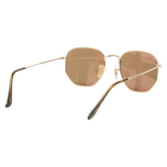 レイバン ヘキサゴナル フラットレンズ サングラス RB2548-N ゴールド メタル レディース Ray-Ban 【中古】
