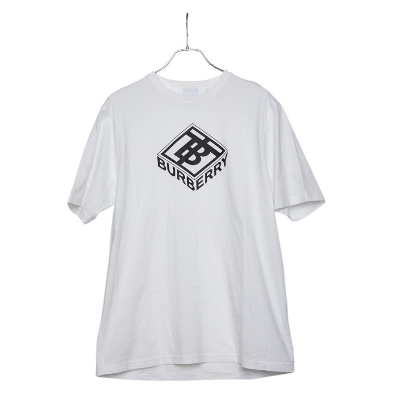 バーバリー ロゴ カットソー 半袖Ｔシャツ サイズ：M ホワイト コットン メンズ BURBERRY 【中古】