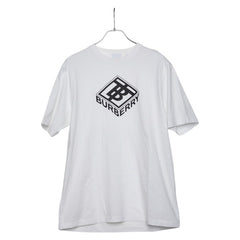 バーバリー ロゴ カットソー 半袖Ｔシャツ サイズ：M ホワイト コットン メンズ BURBERRY 【中古】