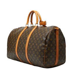 ルイ ヴィトン モノグラム キーポル バンドリエール 50 ボストンバッグ M41416 ブラウン PVC レザー レディース LOUIS VUITTON 【中古】