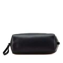 ヴァレンティノ VLTNロゴ セカンドバッグ ポーチ ブラック レザー レディース VALENTINO 【中古】
