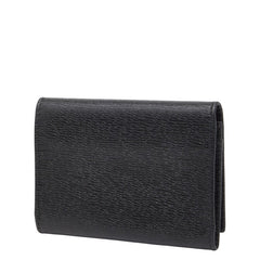 グッチ インターロッキングG 名刺入れ カードケース 306717 ブラック レザー メンズ GUCCI 【中古】