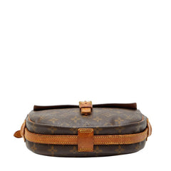 ルイ ヴィトン モノグラム ジュヌフィーユPM ショルダーバッグ M51227 ブラウン PVC レザー レディース LOUIS VUITTON 【中古】