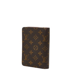 ルイ ヴィトン モノグラム ポルトパピエ 二つ折り財布 M61207 ブラウン PVC レザー レディース LOUIS VUITTON 【中古】