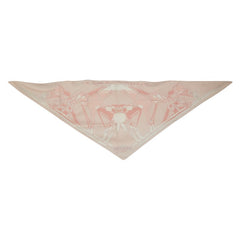 エルメス ポワントゥ caleche elastique スカーフ ピンク ホワイト シルク レディース HERMES 【中古】