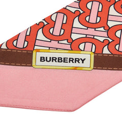 バーバリー TBモノグラム フラワー 花柄 スカーフ ホワイト マルチカラー レディース BURBERRY 【中古】