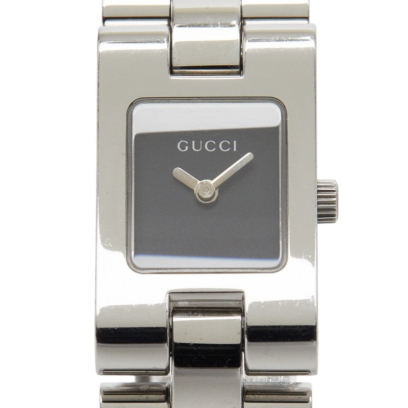 グッチ 腕時計 2305L クオーツ ブラック文字盤 ステンレススチール レディース GUCCI 【中古】